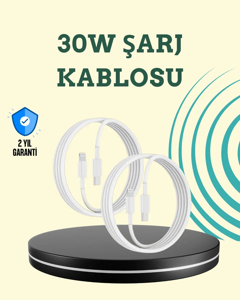 Aşırı Şarj ve Pil Koruması ile Akıllı Çipli Lightning Kablo 1. 2m