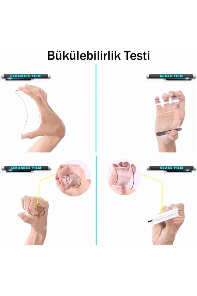 Samsung A21S Uyumlu 9d Tam Kaplayan Parmak Izi Bırakmayan Ekran Koruyucu Film görsel 3