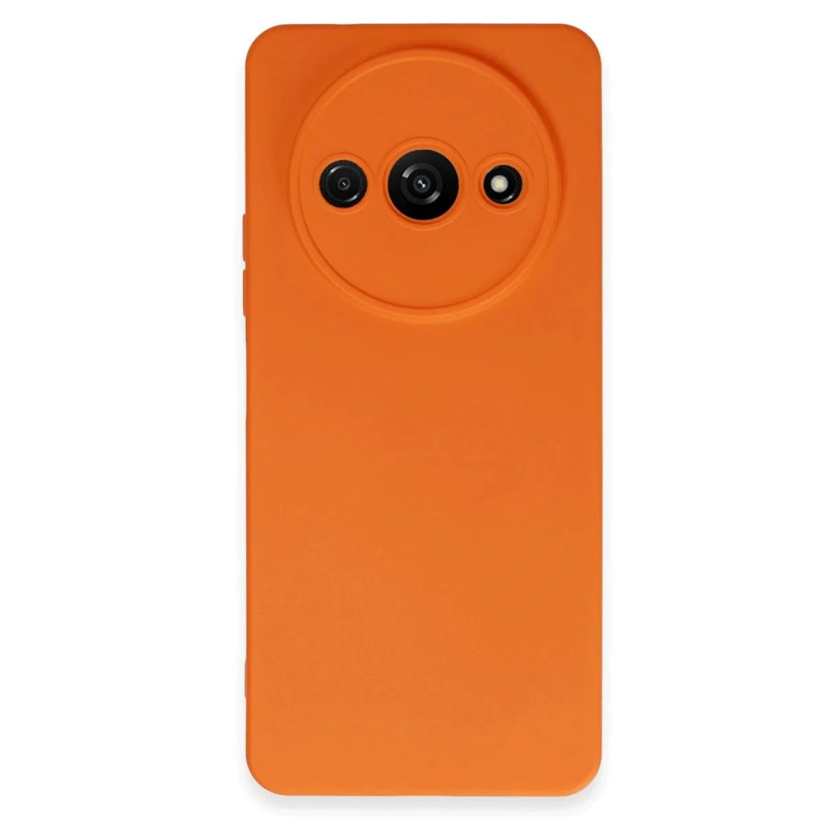 Xiaomi Redmi A3 4g Kılıf Nano İçi Kadife Silikon - Turuncu
