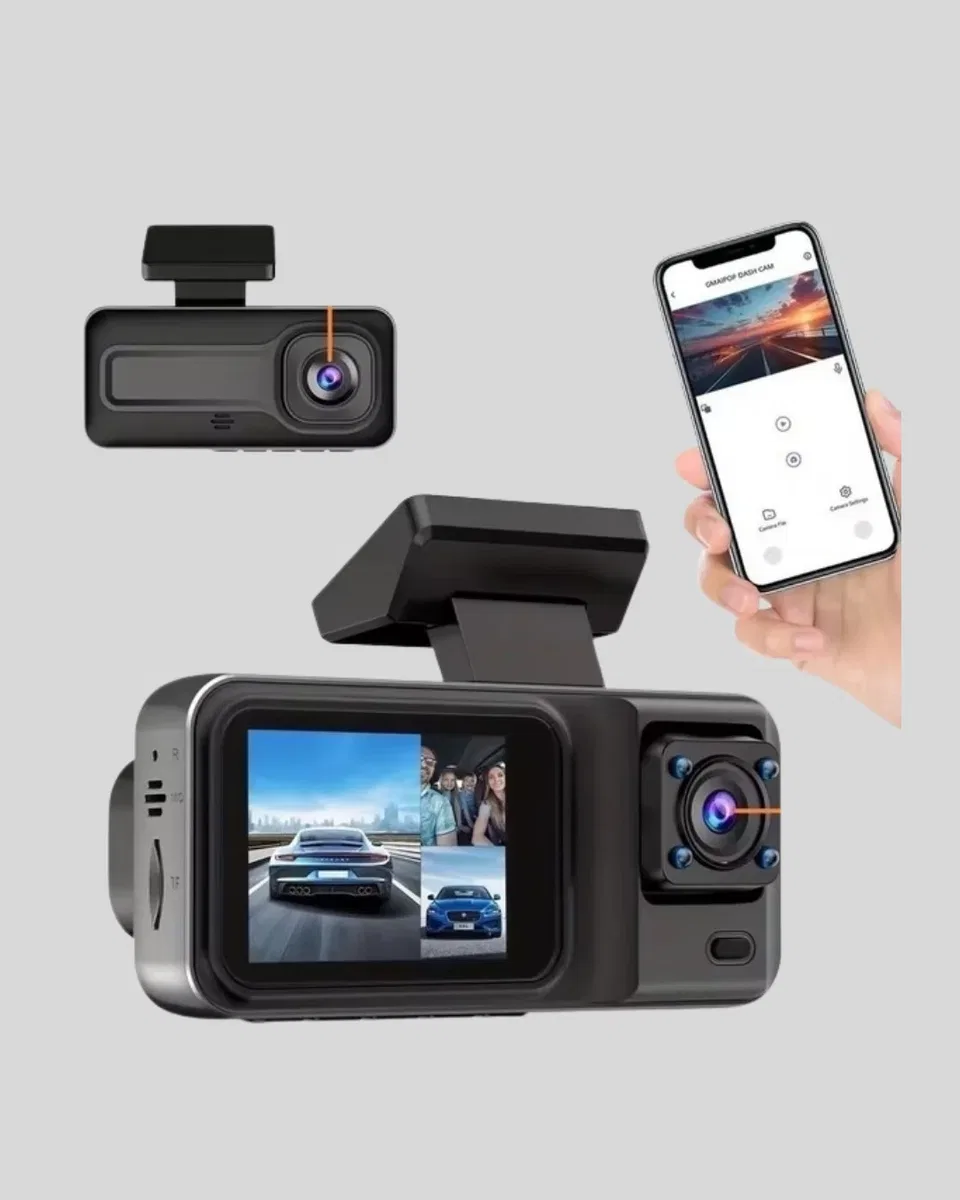 Full HD 3'lü Araç Kamerası Geri Görüş Destekli Park Modlu 1080P DVR görsel 2