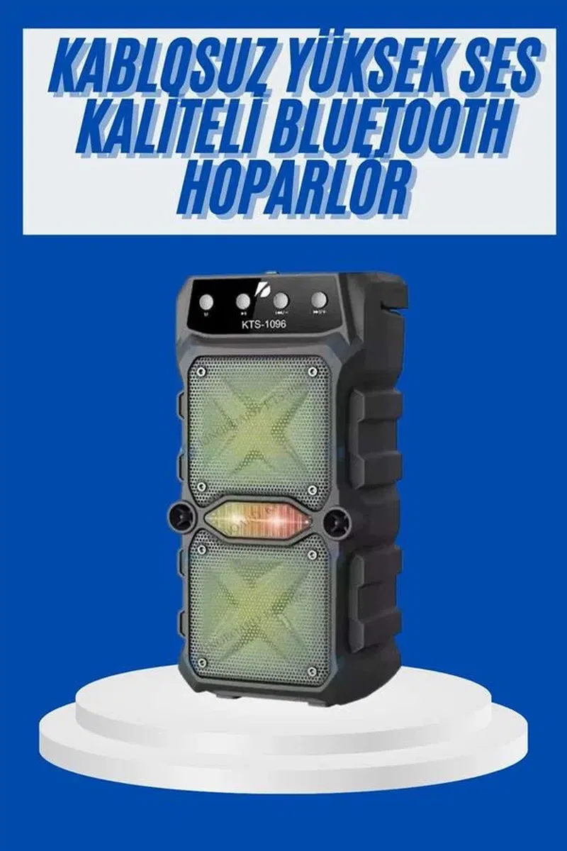 Büyük Boy Bluetooth Hoparlör Çoklu Bağlantı Çift Çıkışlı Taşınabilir Kesintisiz görsel 2