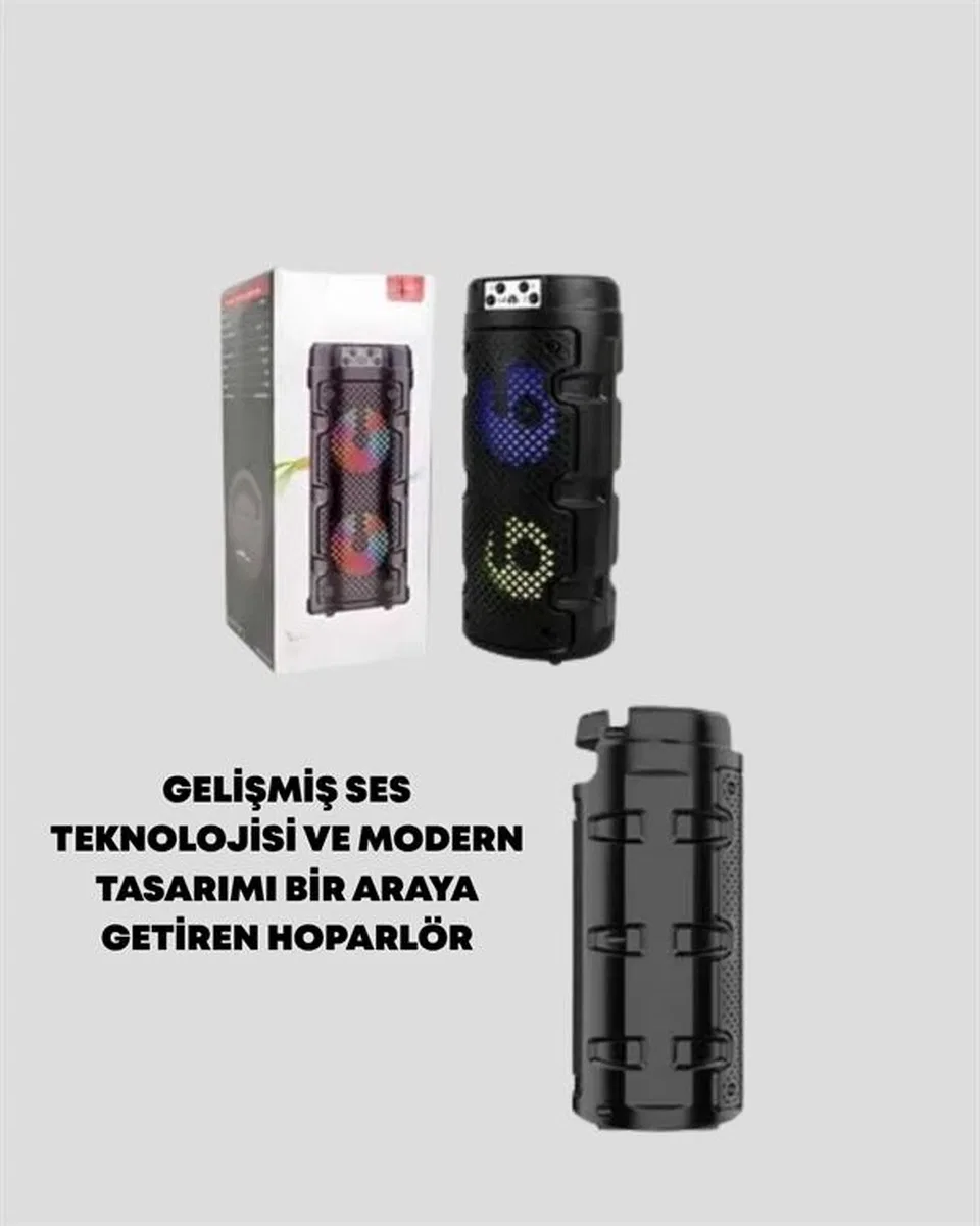 Kompakt Tasarım, Yüksek Ses Performansı – Çoklu Giriş Seçenekli Kablosuz Hoparlör (bluetooth, Usb, Sd Kart, Aux) görsel 3