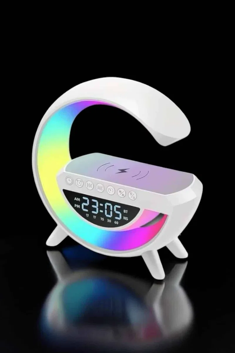 Bluetooth Hoparlör Dijital Göstergeli Wireless Şarj RGB Işıklı görsel 5