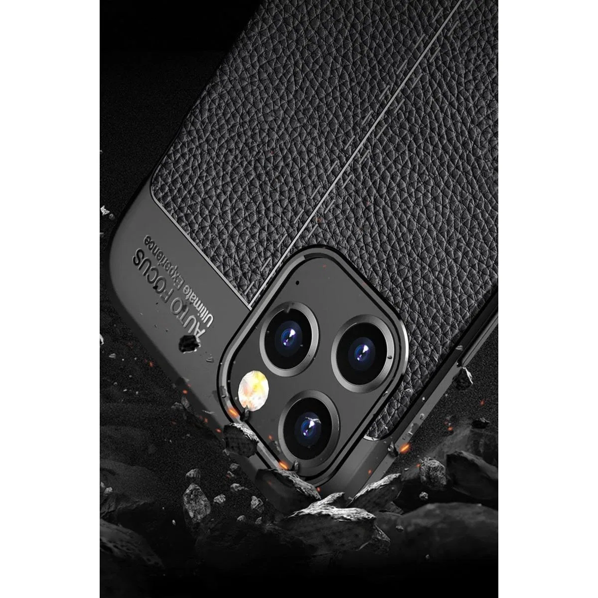 Apple İphone 12 Pro Max Kılıf Auto Focus Kapak - Siyah görsel 3