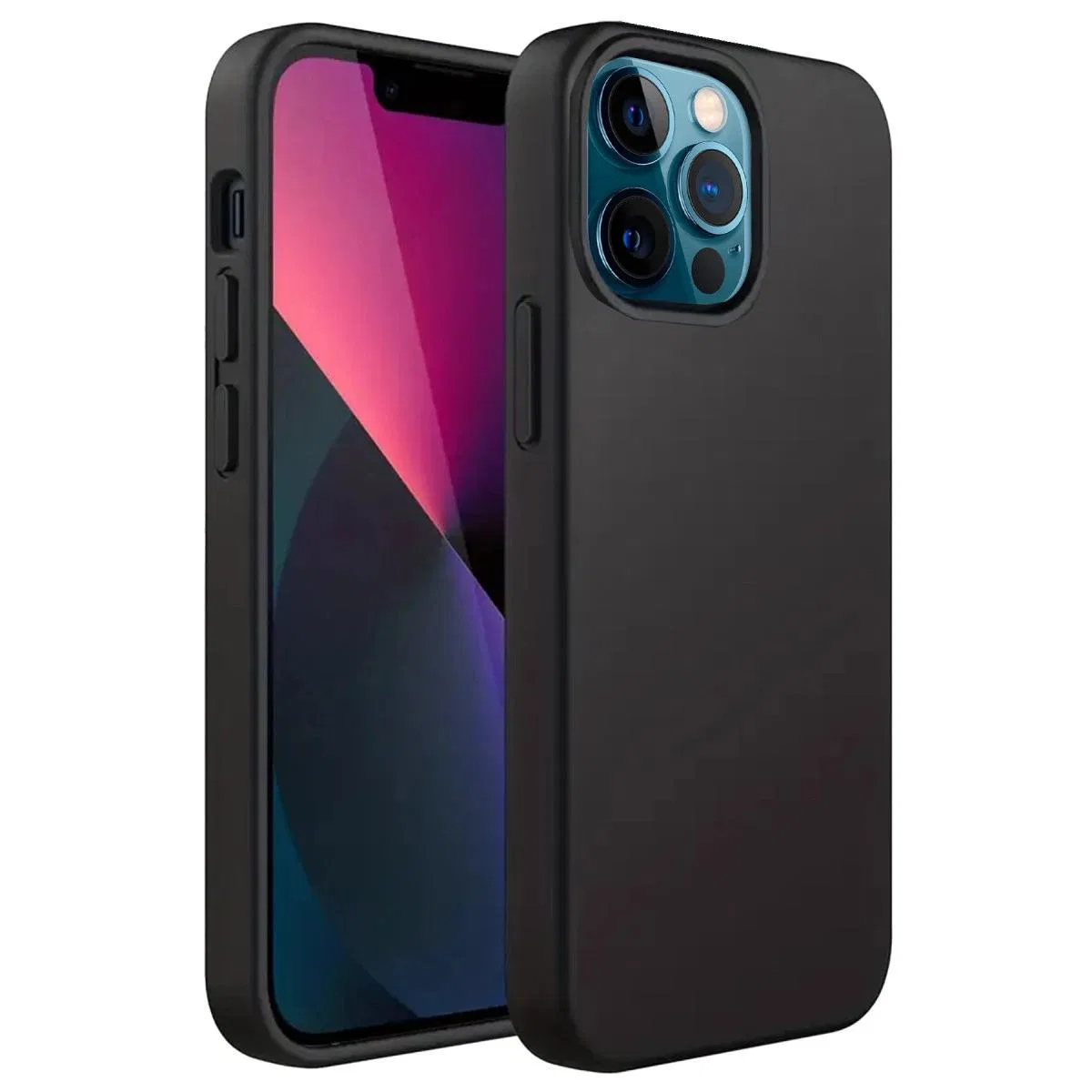 Apple İphone 12 Pro Kılıf First Silikon - Siyah görsel 3