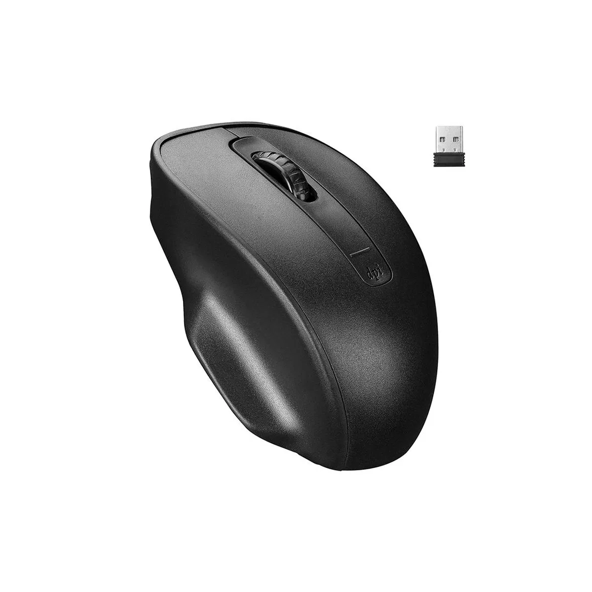 Kablosuz Optik Mouse 1600 DPI USB Alıcılı AA Pil görsel 2