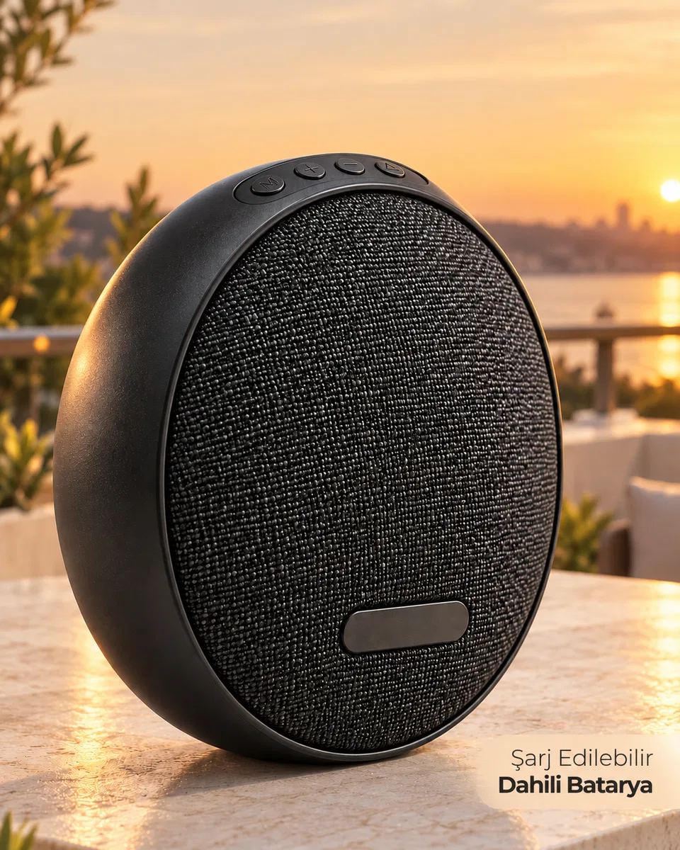 Dahili Bataryalı Kablosuz Hoparlör Bluetooth Bağlantısı ve TWS Stereo Desteği