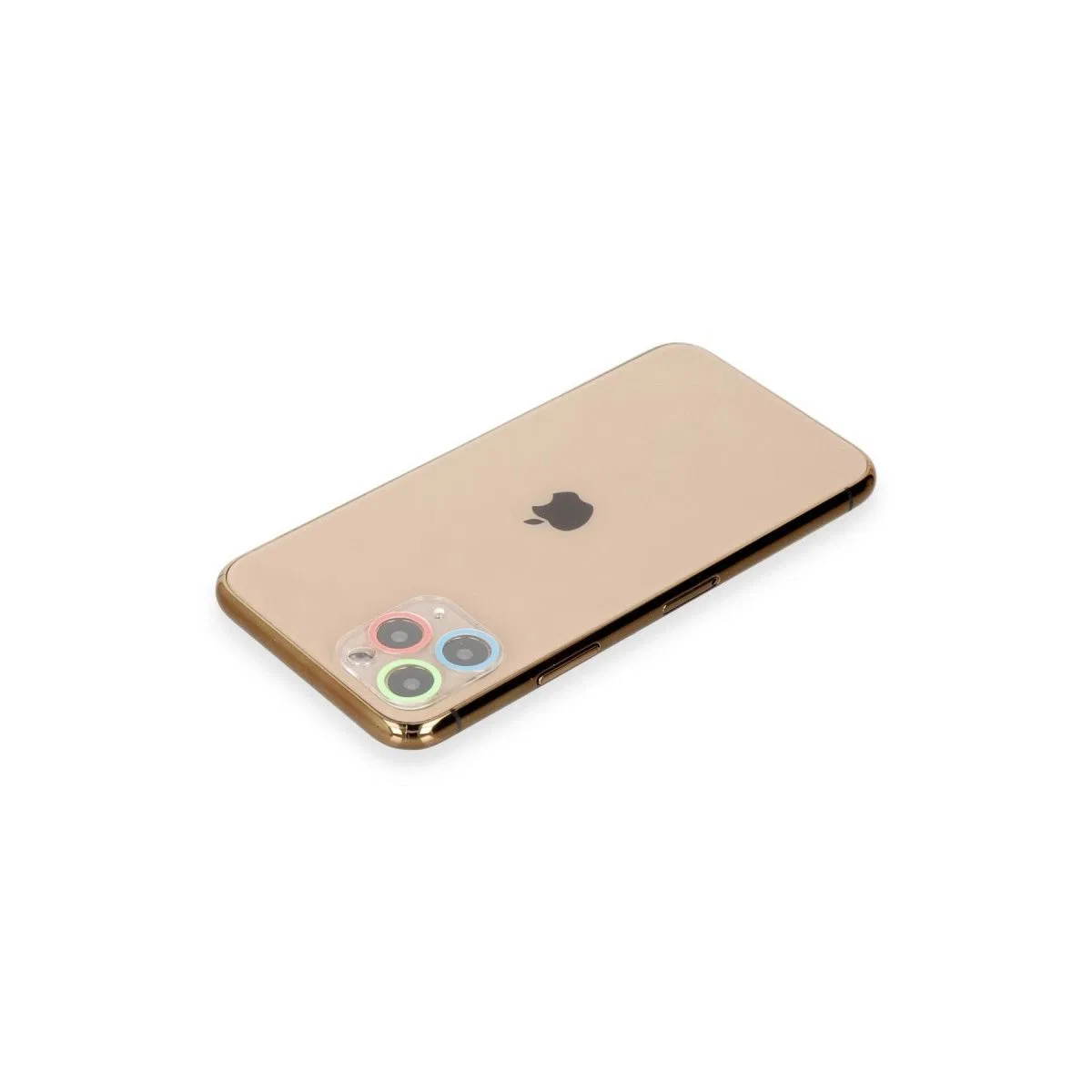 Apple İphone 11 Pro Max Renkli Kamera Lens Koruma Cam - Mavi-yeşil görsel 2