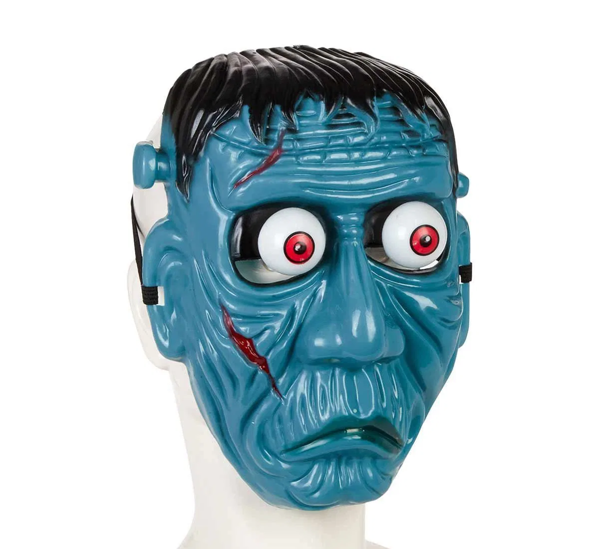 Frankenstein Temalı Sallanan Oynar Gözlü Maske görsel 4