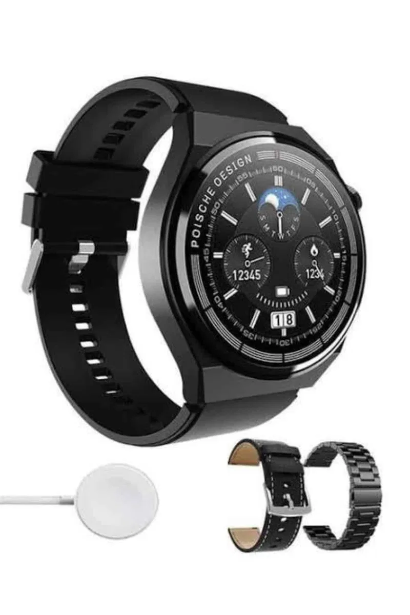 En Çok Tercih Edilen Akıllı Saat Amoled Ekran Nabız Sensörü GPS Uyumlu Adımsayar görsel 4