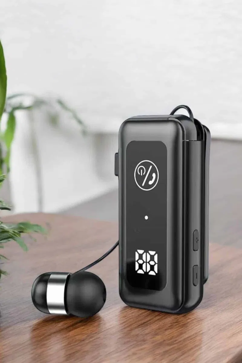 Kablolu Bluetooth Kulaklık Kulak İçi Stereo Mikrofonlu Dijital Göstergeli görsel 2