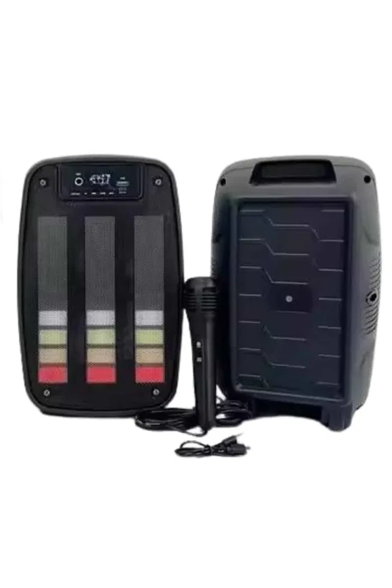 Kablosuz Hoparlör İOS ve Android Uyumlu Şarjlı SD Kart Girişli Bluetooth Hoparlör görsel 4