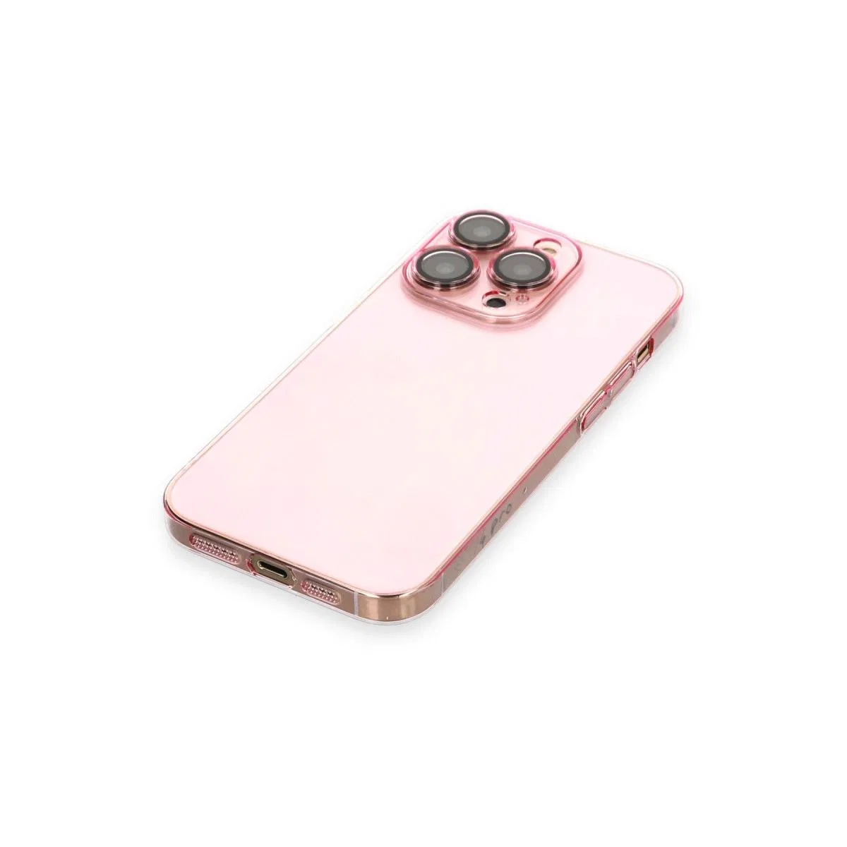 Apple İphone 13 Pro Max Kılıf Armada Lensli Kapak - Rose Gold görsel 4