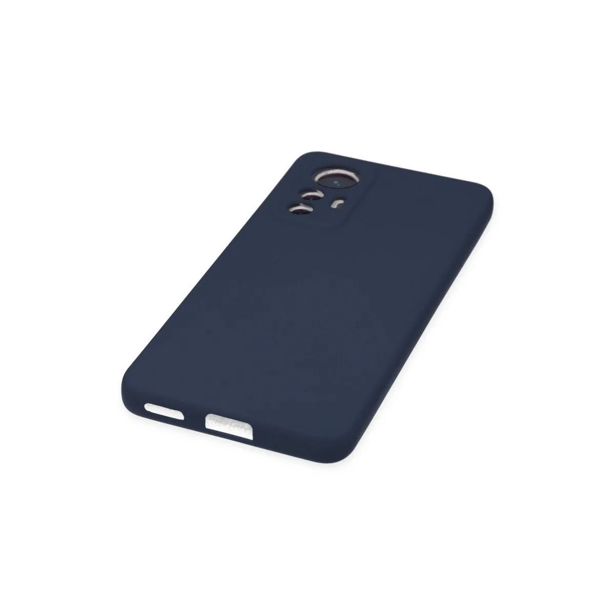 Xiaomi Mi 12 Lite Kılıf Nano İçi Kadife Silikon - Lacivert görsel 5