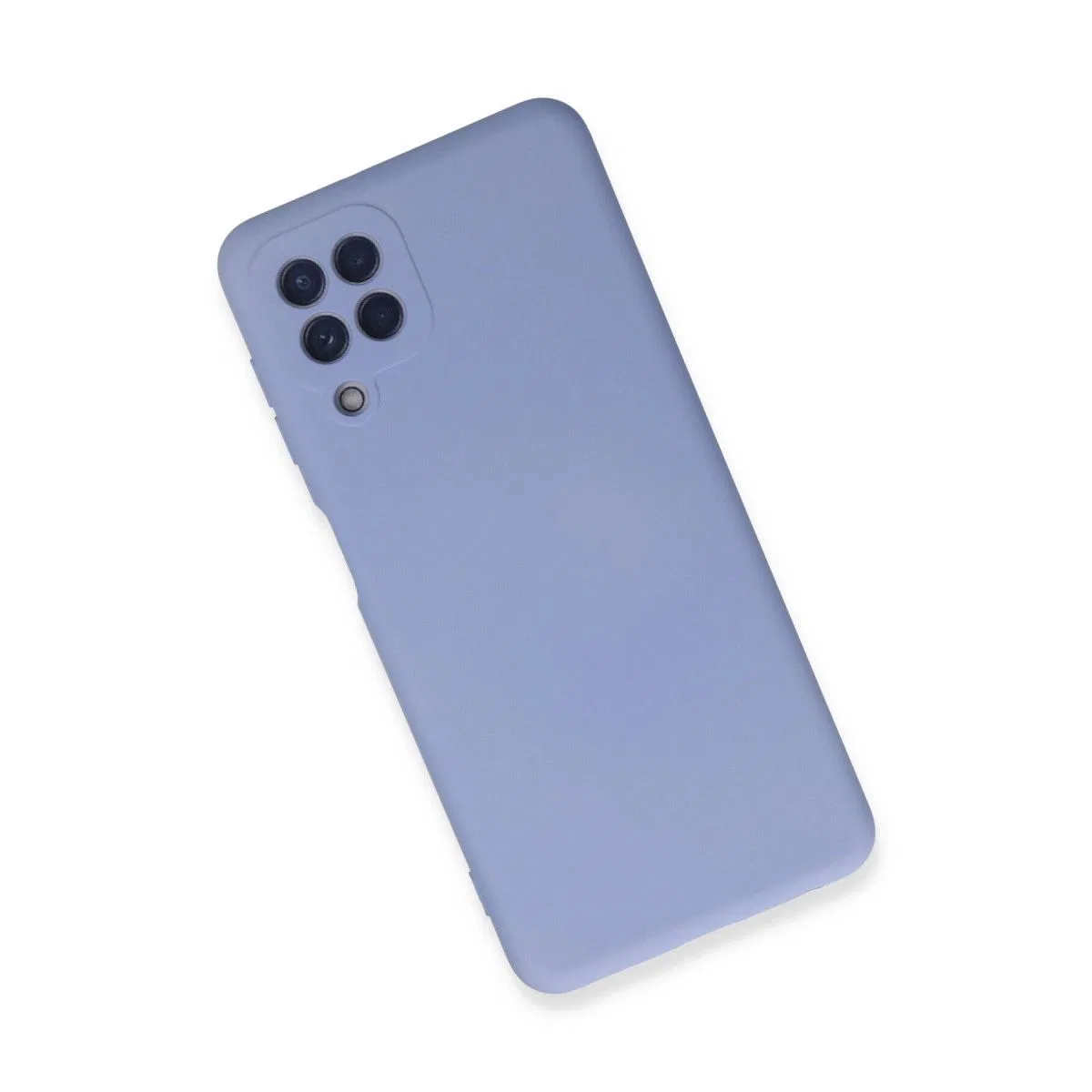Samsung Galaxy A22 Kılıf Nano İçi Kadife Silikon - Lila görsel 2