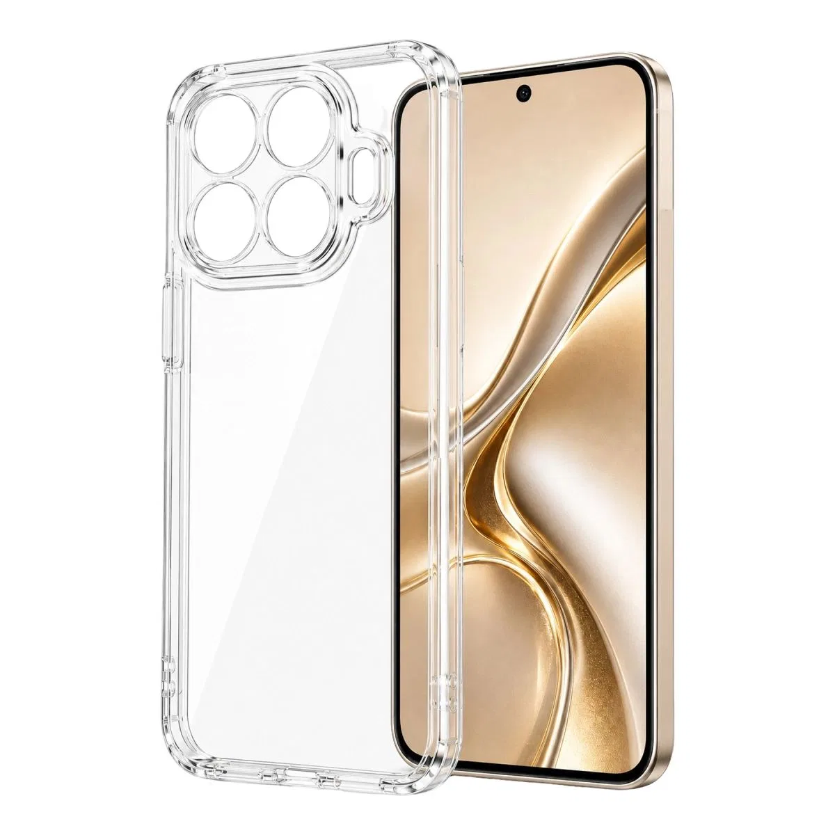 Xiaomi Mi 17t Lüx Şeffaf Silikon - Şeffaf görsel 2