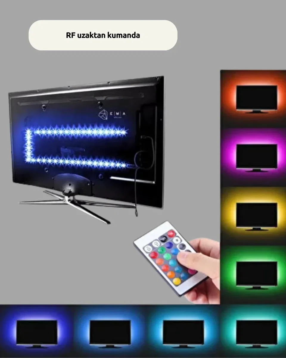Uzaktan Kumandalı LED TV Arka Işık Şeridi Yeni Nesil görsel 3