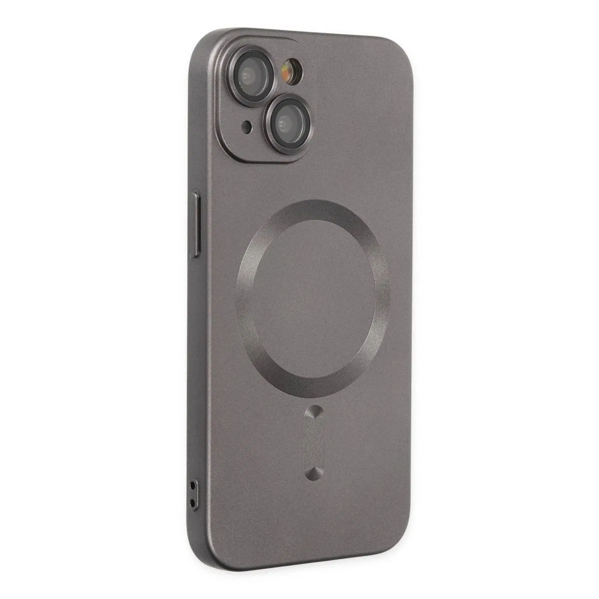 Apple İphone 14 Plus Kılıf Moshi Lens Magneticsafe Silikon - Füme görsel 2
