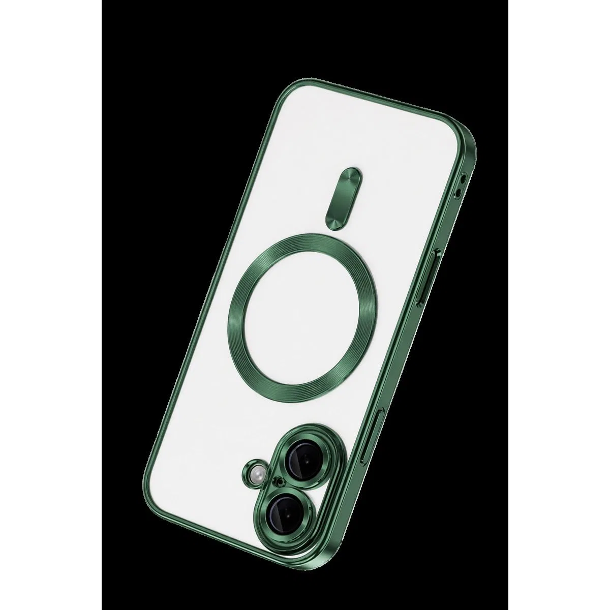 Apple İphone 16 Kılıf Kross Magneticsafe Kapak - Koyu Yeşil görsel 3