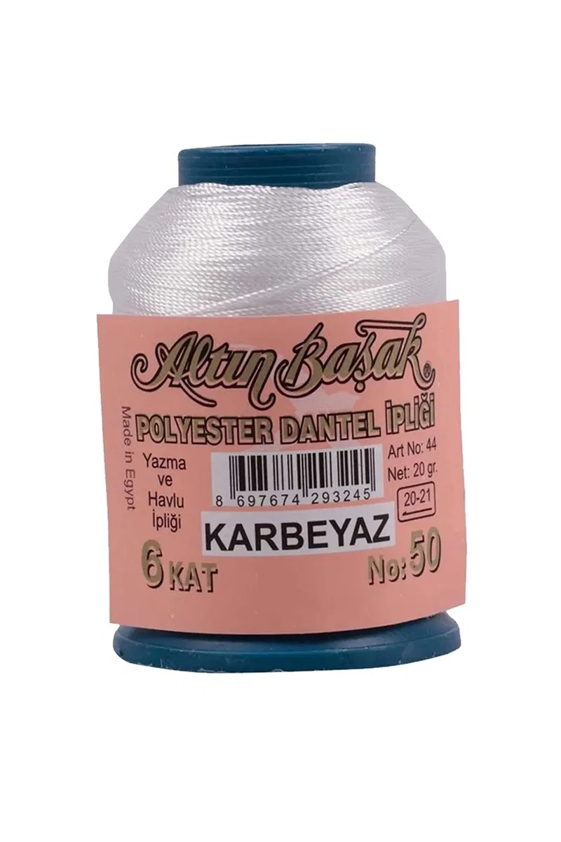 Altınbaşak Oya ve Dantel İpi 20 gr - Royaleks - No: K. BEYAZ