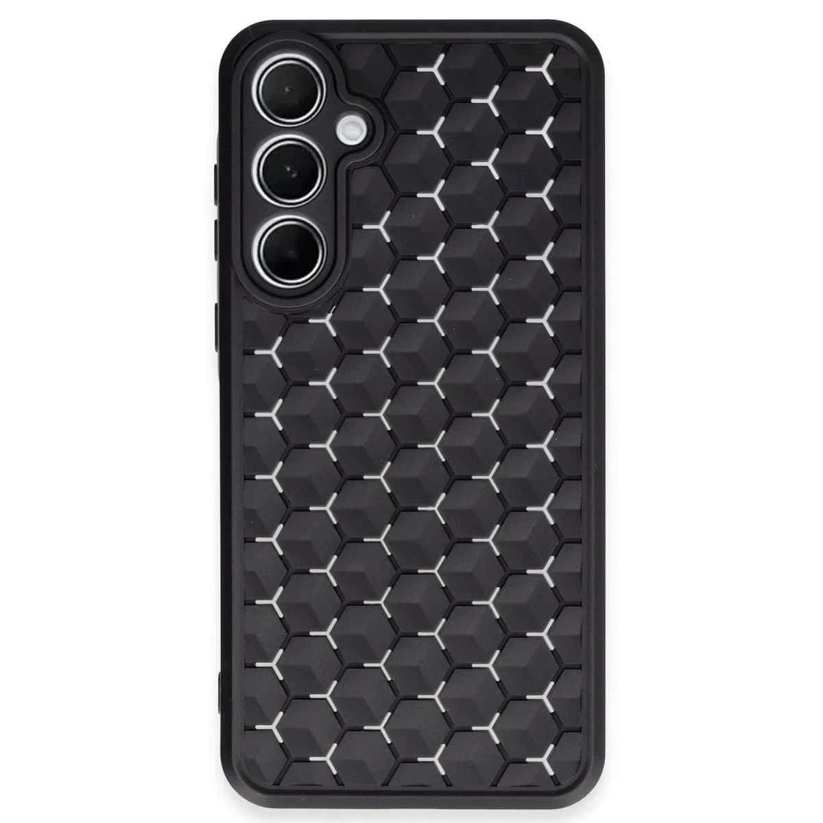Samsung Galaxy A25 5g Kılıf Petek Silikon Kapak - Siyah