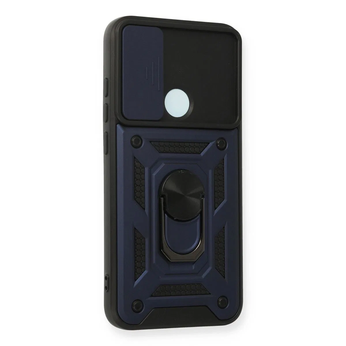 Xiaomi Redmi Note 8 Kılıf Pars Lens Yüzüklü Silikon - Lacivert görsel 2