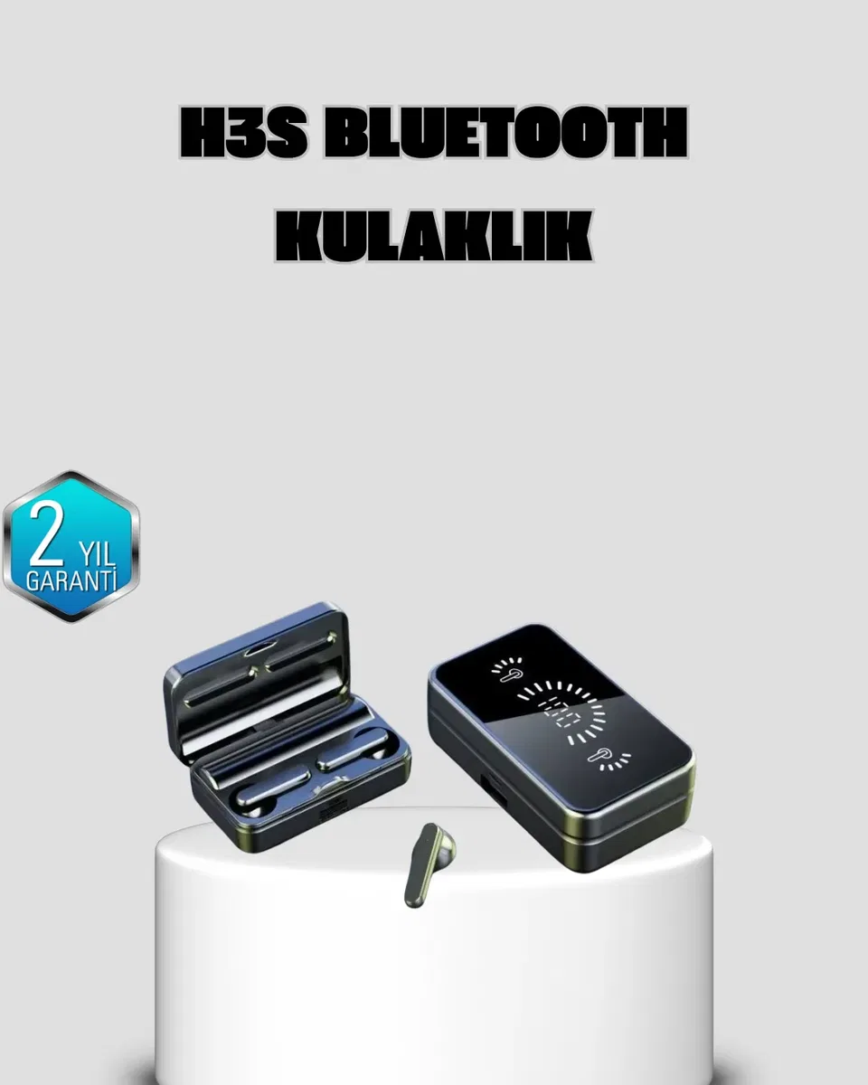 3500 mAh Şarj Kutulu Bluetooth 5. 1 Kablosuz Kulaklık – Dokunmatik, Suya Dayanıklı
