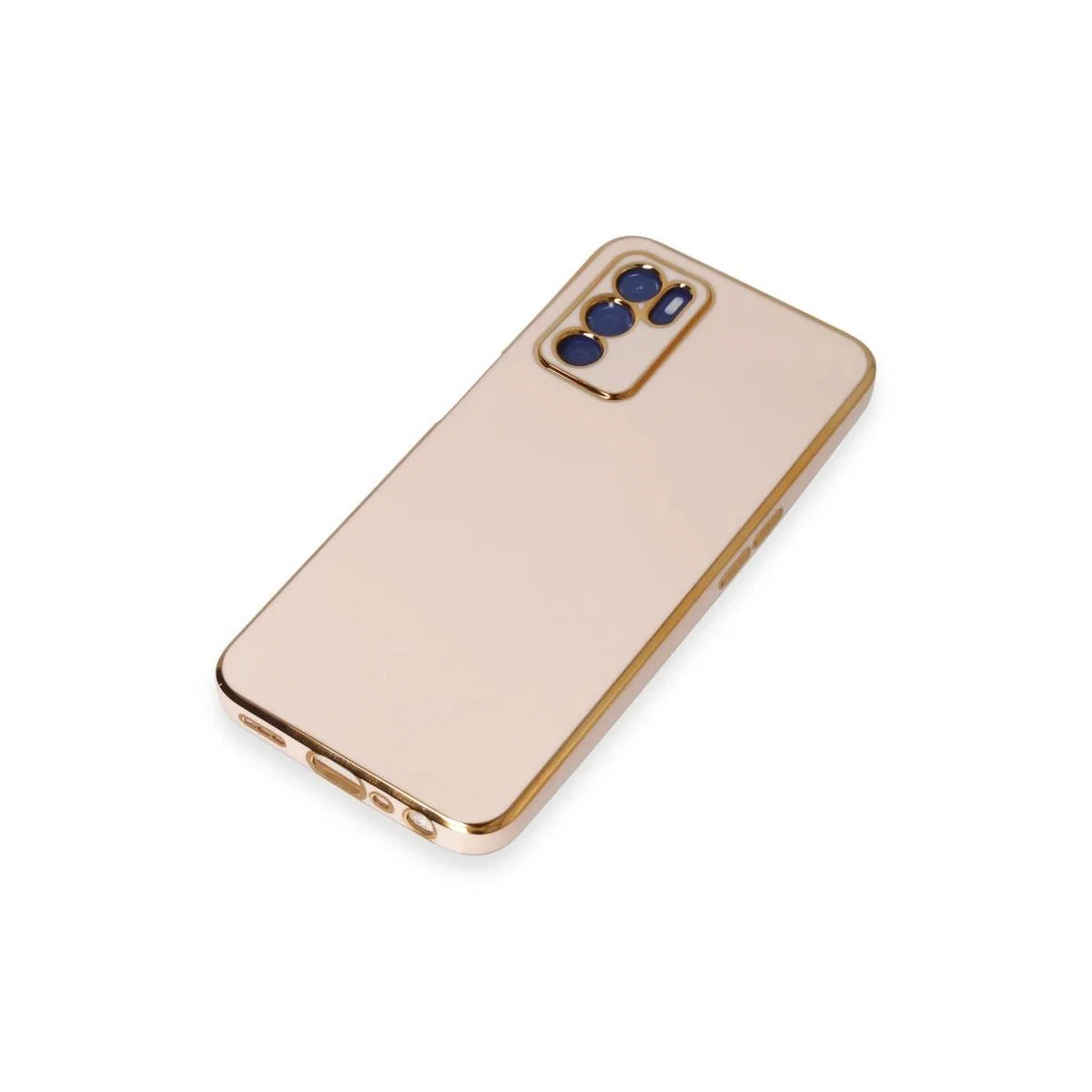 Oppo A16 Kılıf Volet Silikon - Pembe görsel 4