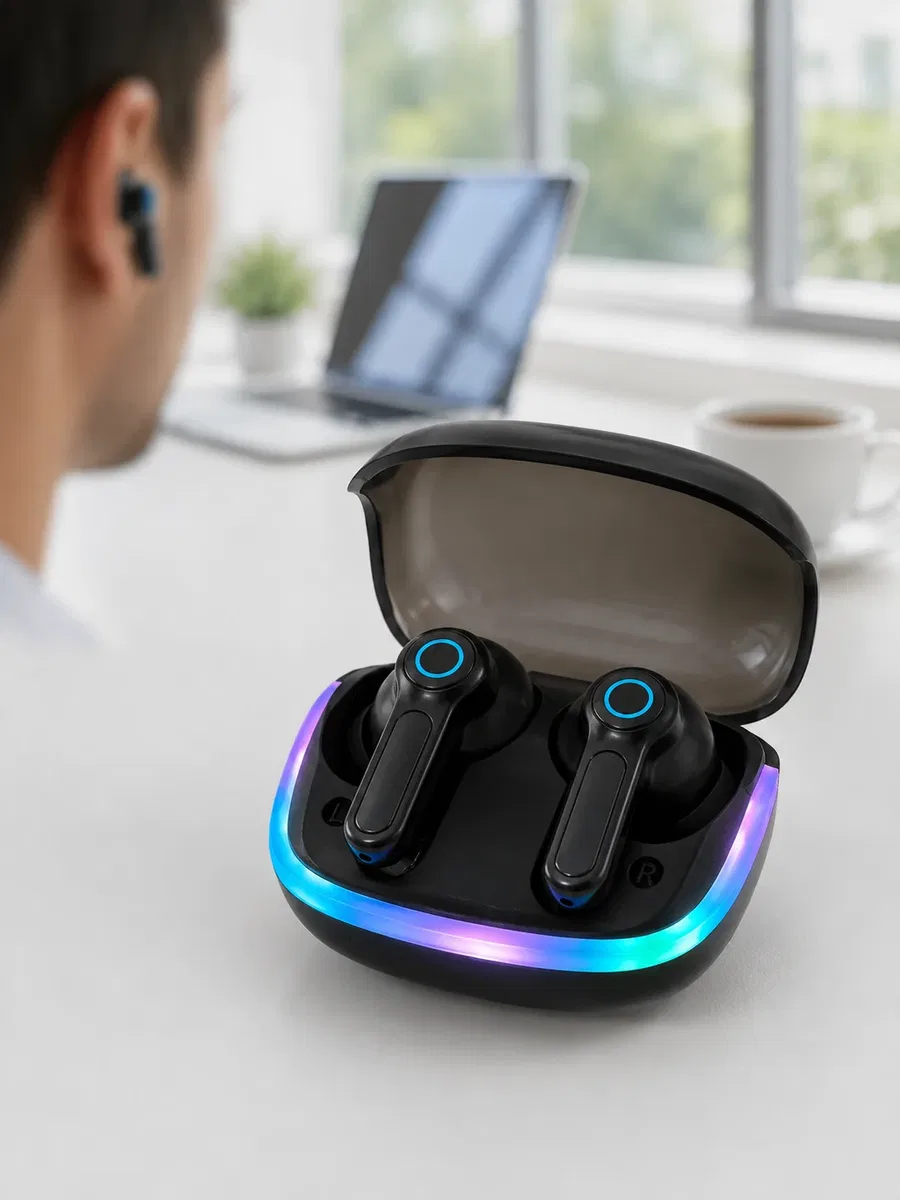 Bluetooth 5. 4 Kablosuz KulaklıkQuad ENC Mikrofonlu TWS Kulaklık görsel 2