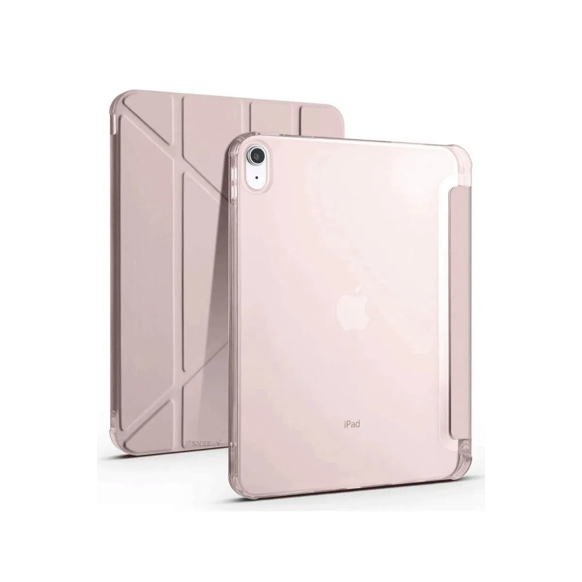 Apple İpad 2022 10. 9 (10. nesil) Kılıf Kalemlikli Mars Tablet Kılıfı - Rose Gold görsel 4