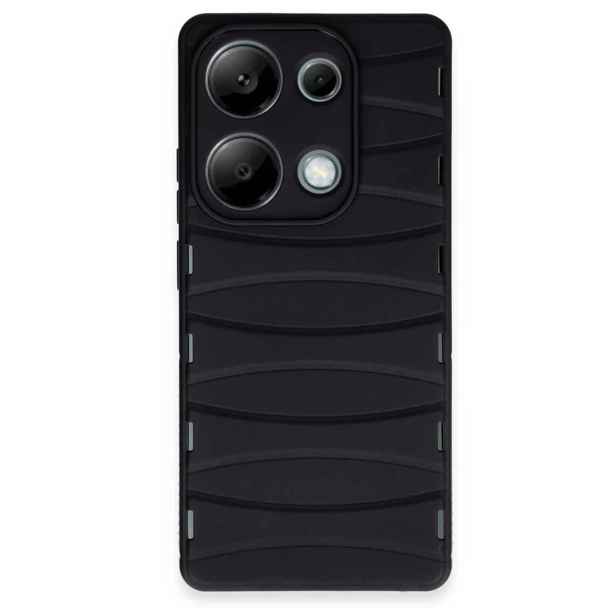 Xiaomi Redmi Note 13 Pro 4g Kılıf Bibercas Silikon Kapak - Siyah