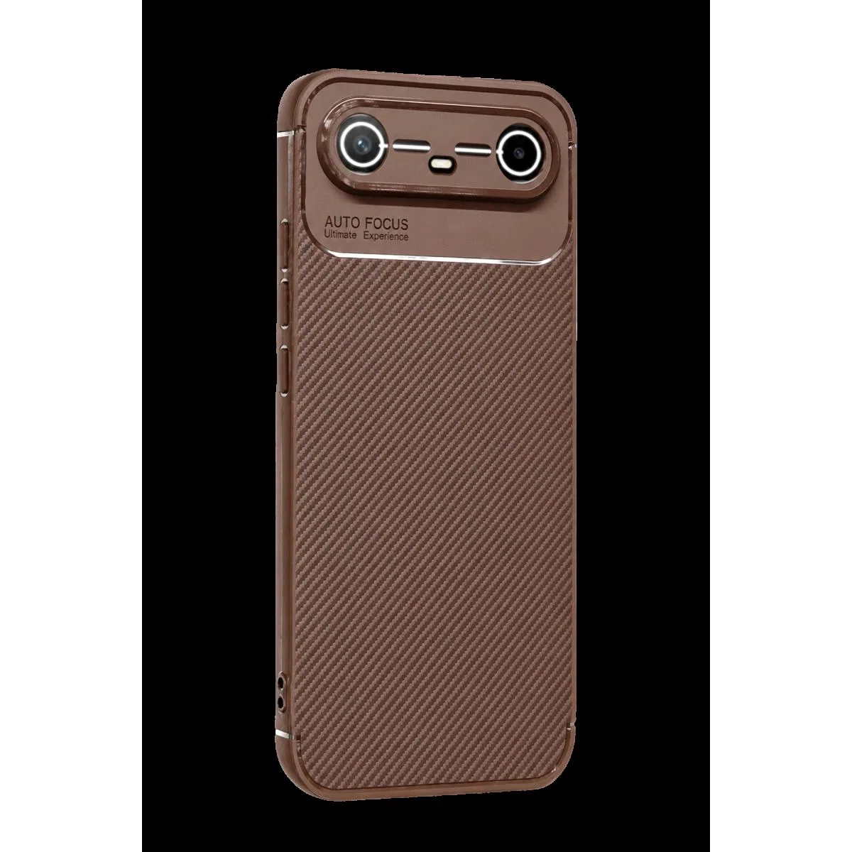 Newface Tecno Spark Slim 5g Auto Focus Karbon Kapak - Kahverengi görsel 3