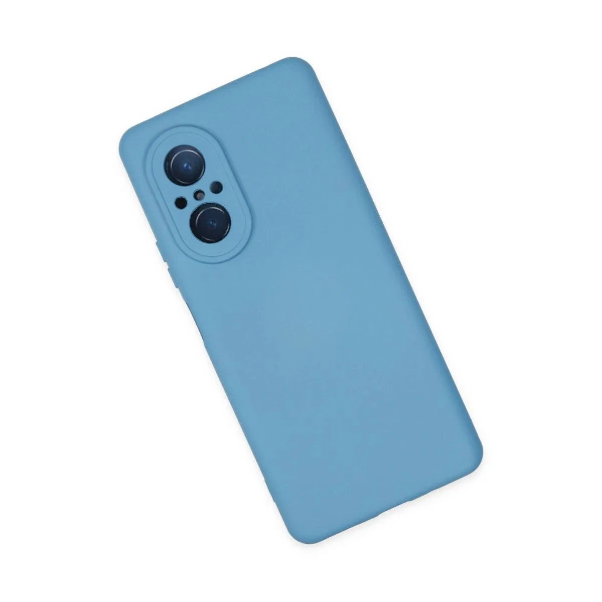 Huawei Nova 9 Se Kılıf Nano İçi Kadife Silikon - Mavi görsel 3