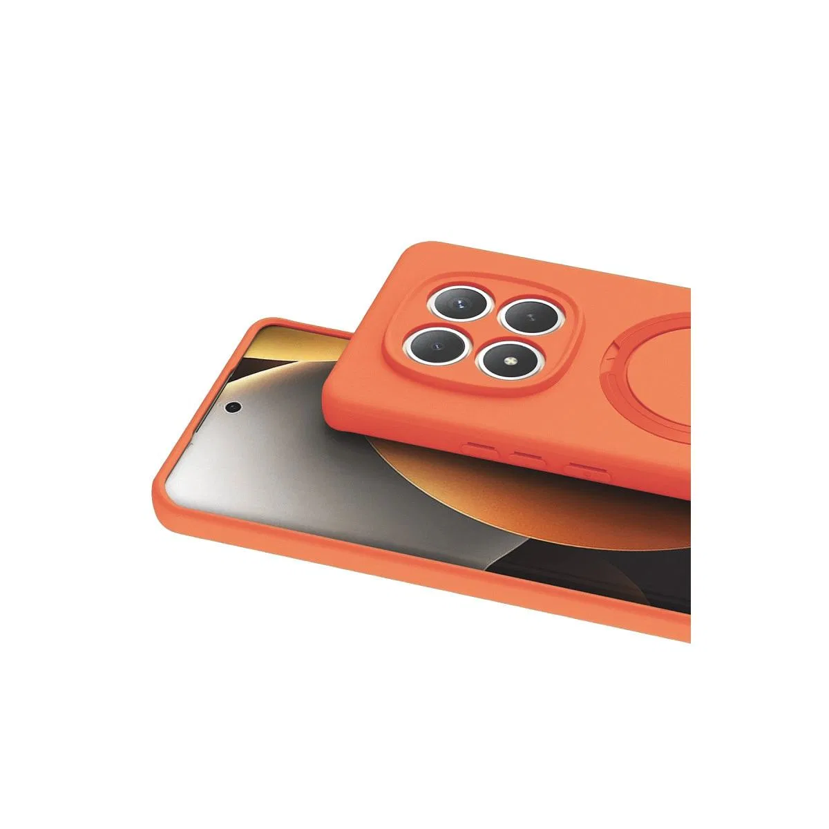 Xiaomi Redmi Note 15 Pro 4g Regal Magsafe Standlı Kapak - Turuncu görsel 2