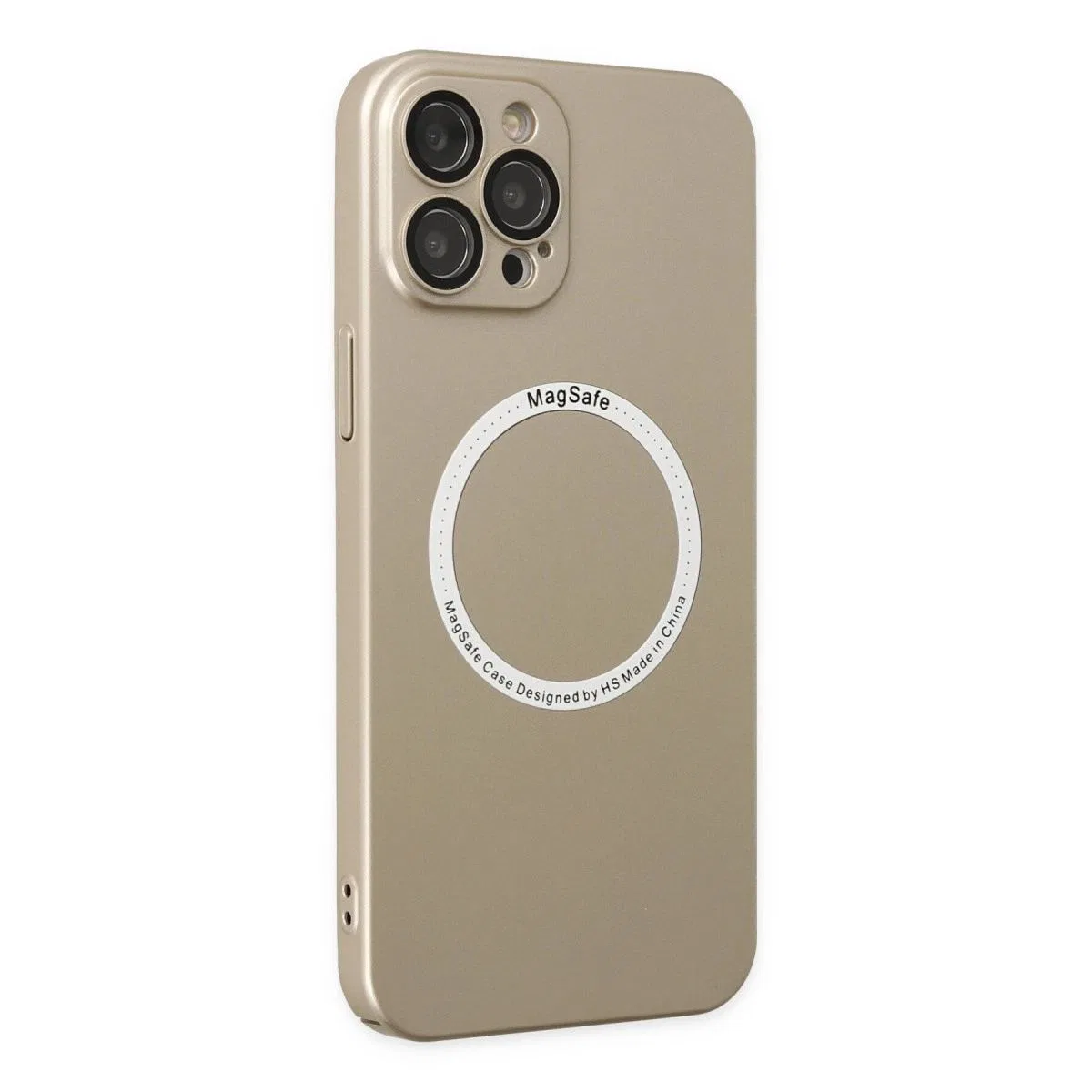 Apple İphone 12 Pro Kılıf Jack Magneticsafe Lens Silikon - Gold görsel 2