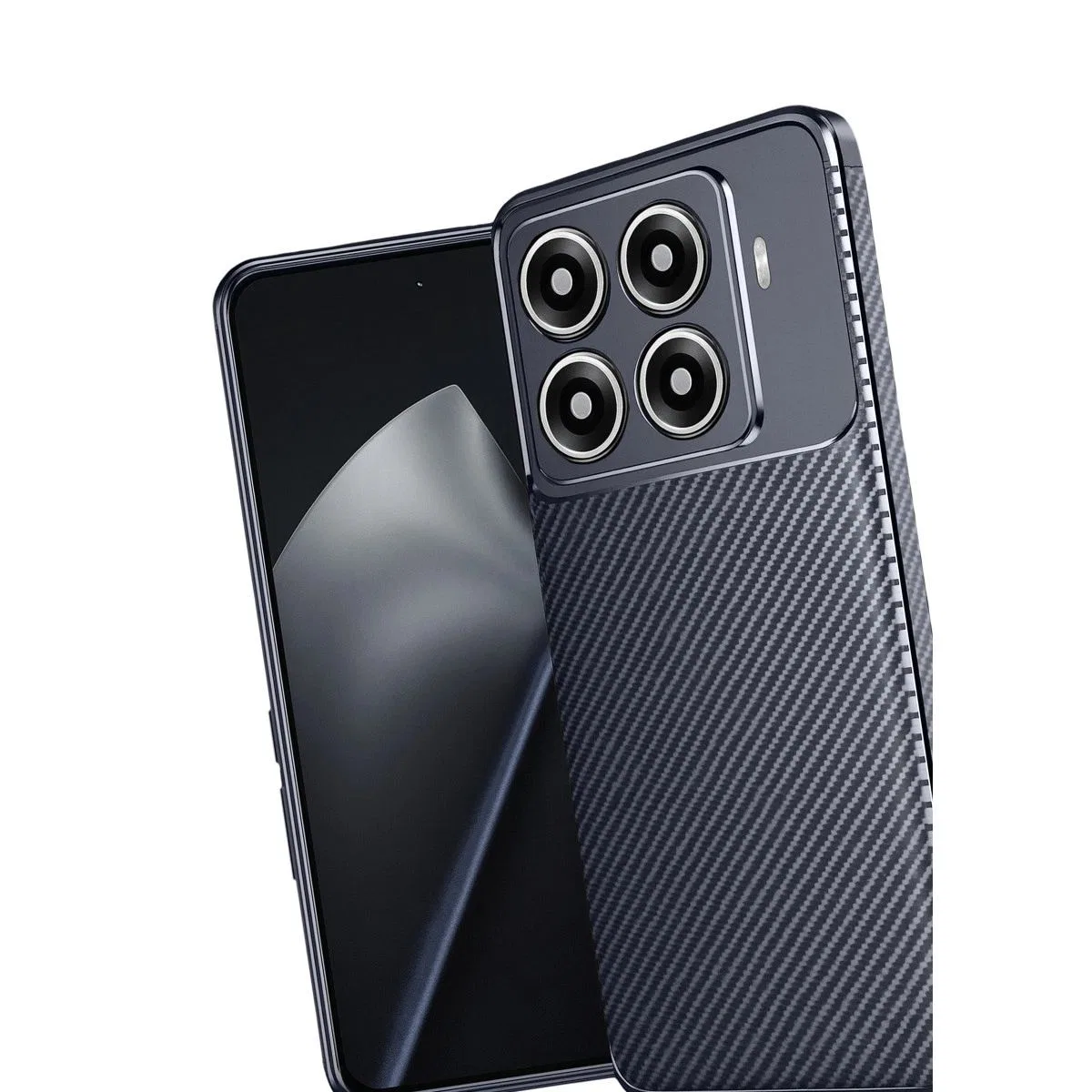 Xiaomi Mi 15t Pro Auto Focus Karbon Kapak - Lacivert görsel 3