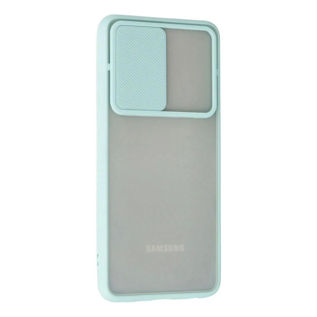 Samsung Galaxy A52 Kılıf Palm Buzlu Kamera Sürgülü Silikon - Turkuaz görsel 3