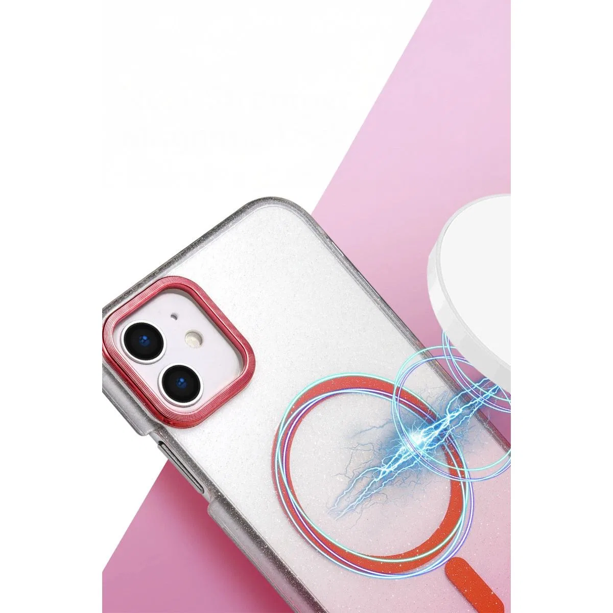 Apple İphone 12 Glossy Magsafe Kapak - Çöl Titanyum görsel 2