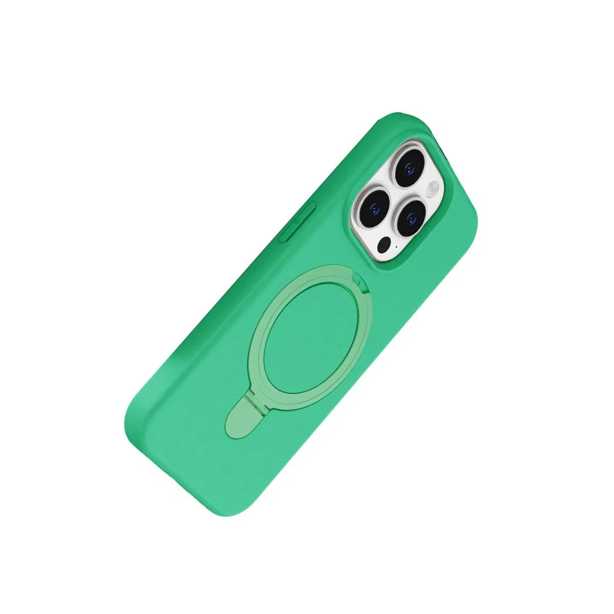 Apple İphone 15 Pro Max Regal Magsafe Standlı Kapak - Yeşil görsel 3