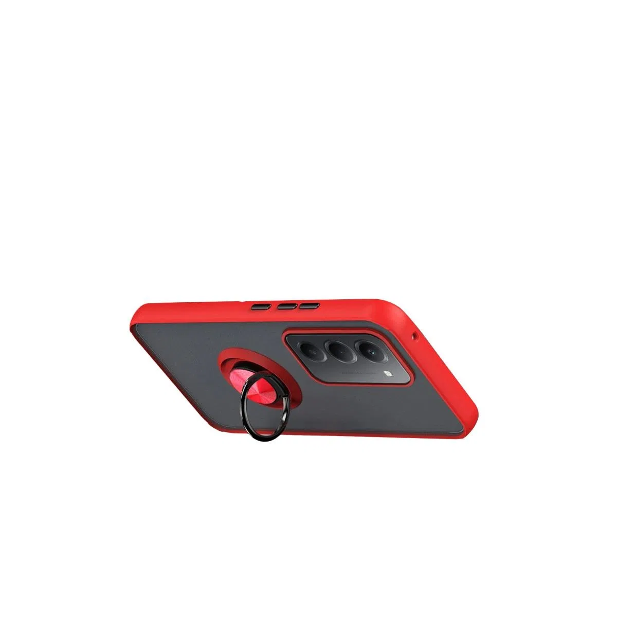 Xiaomi Redmi 15 4g Montreal Yüzüklü Silikon Kapak - Kırmızı görsel 3