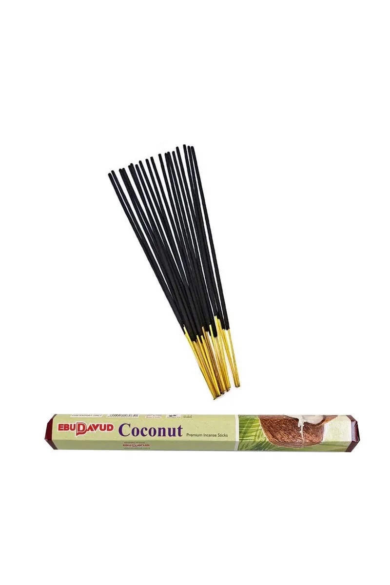 3 Paket 20 Çubuklu Tütsü Jasmine - Coconut - Vanilla - Kayık Hediyeli görsel 4