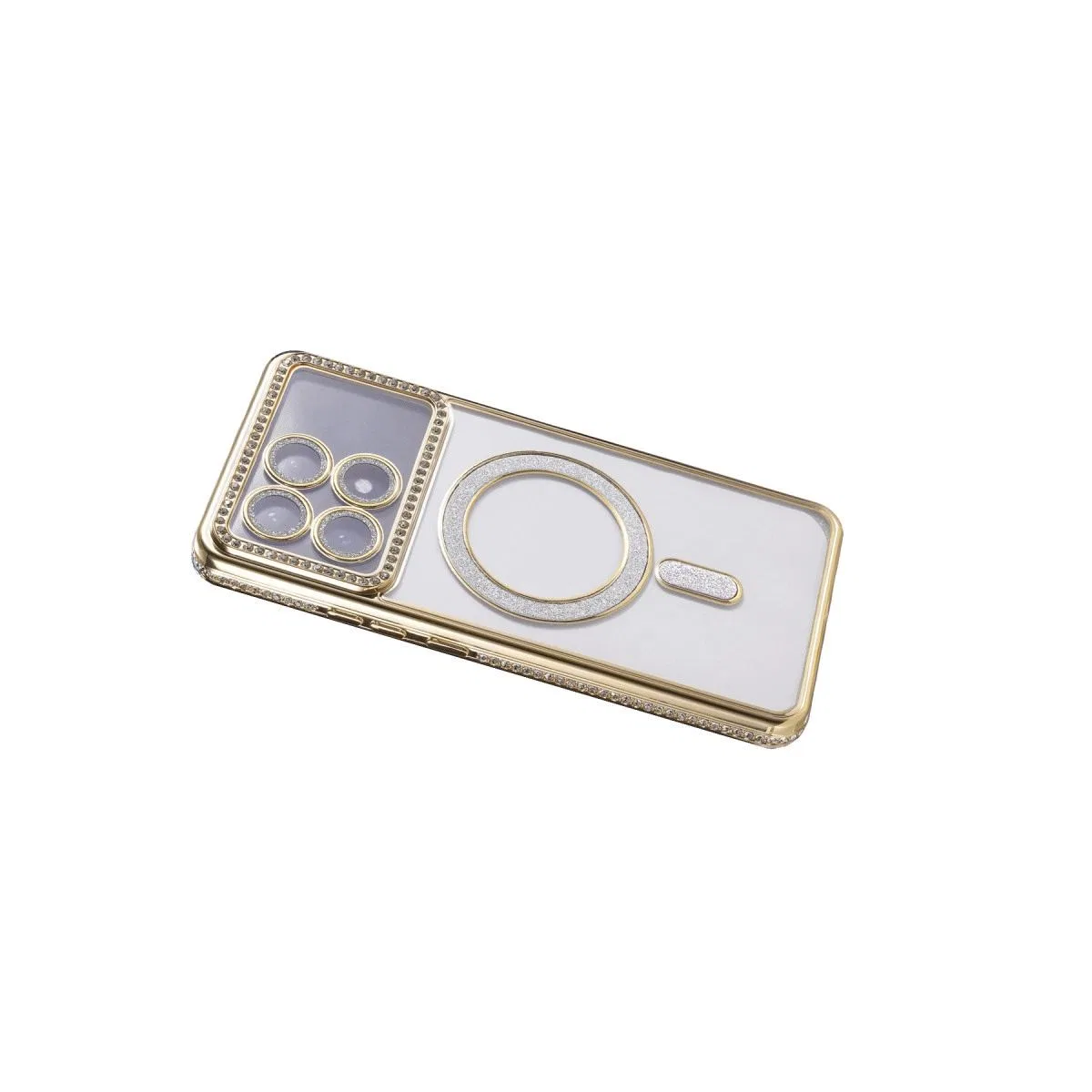 Xiaomi Poco X6 Pro Joke Simli Magneticsafe Kılıf - Gold görsel 4