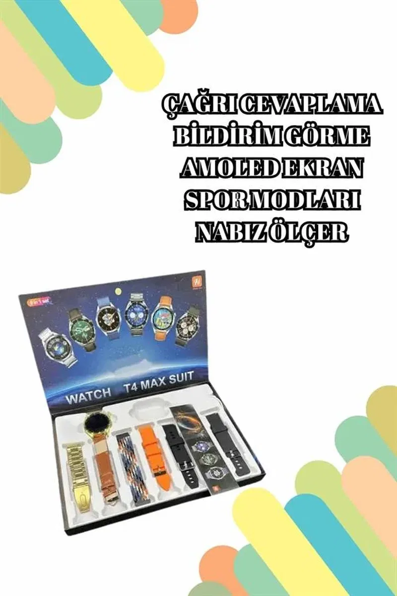 2025 Model Çok Kordonlu Akıllı Saat ve Bluetooth Kulaklık El Fenerli görsel 4