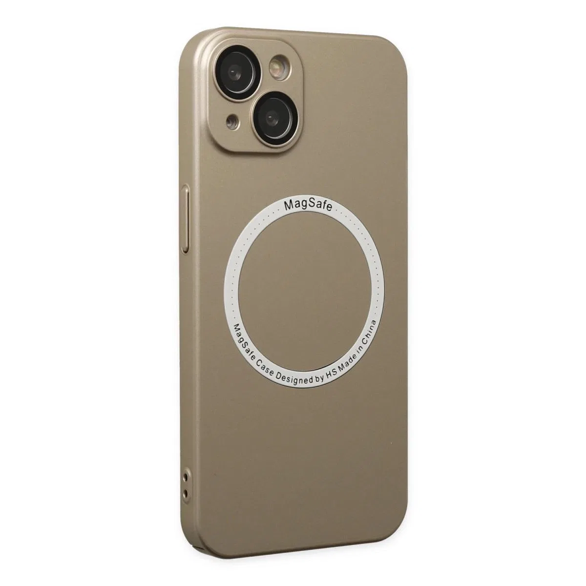 Apple İphone 14 Plus Kılıf Jack Magneticsafe Lens Silikon - Gold görsel 3