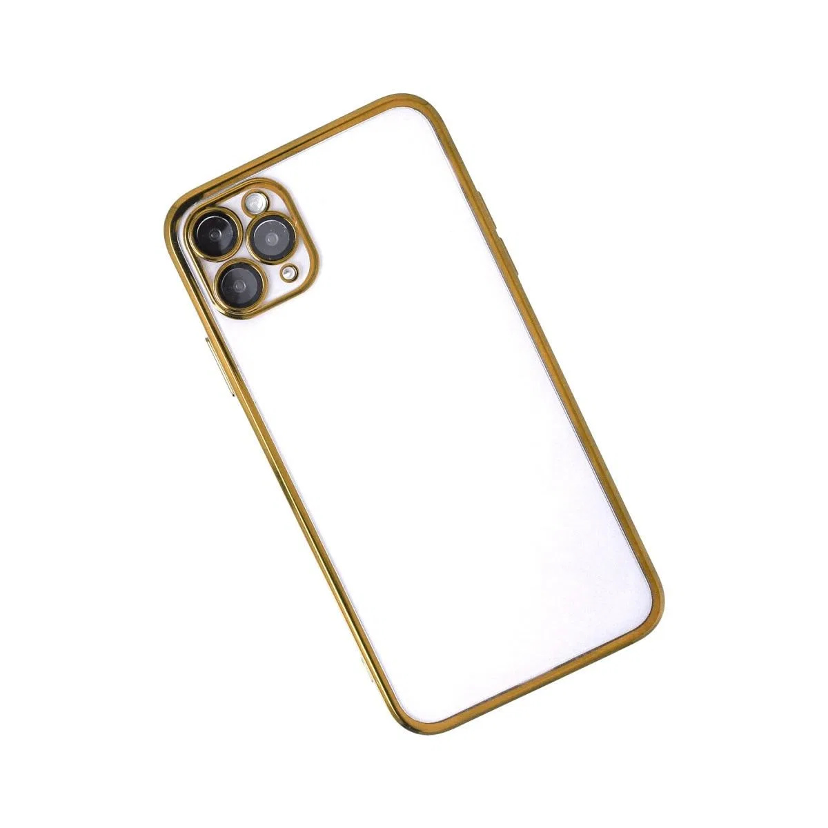 Apple İphone 11 Pro Max Kılıf Razer Lensli Silikon - Gold görsel 3
