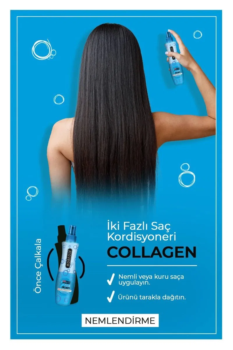 Kolajen Çift Fazlı Kondisyoner Fön Suyu 240 ML - mrfs görsel 3