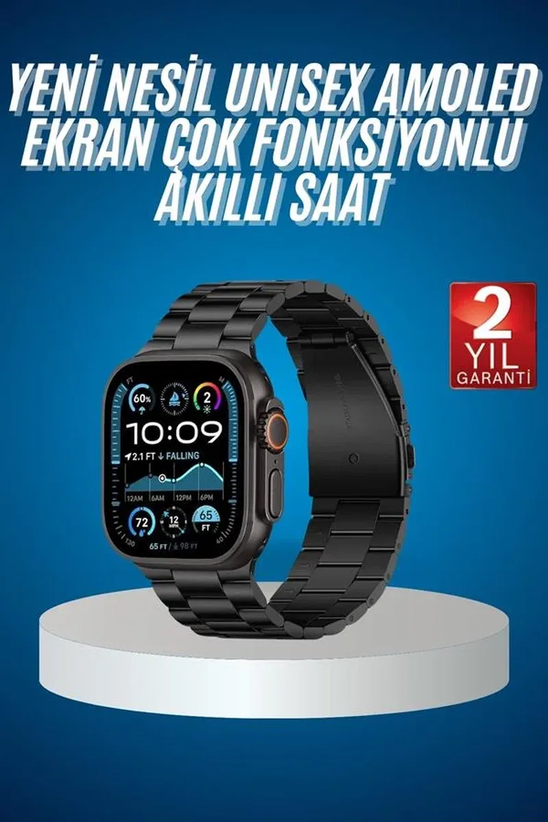 Akıllı Saat 3 Kordonlu Waterproof Adımsayar, Titreşim ve GPS Özelliği görsel 2