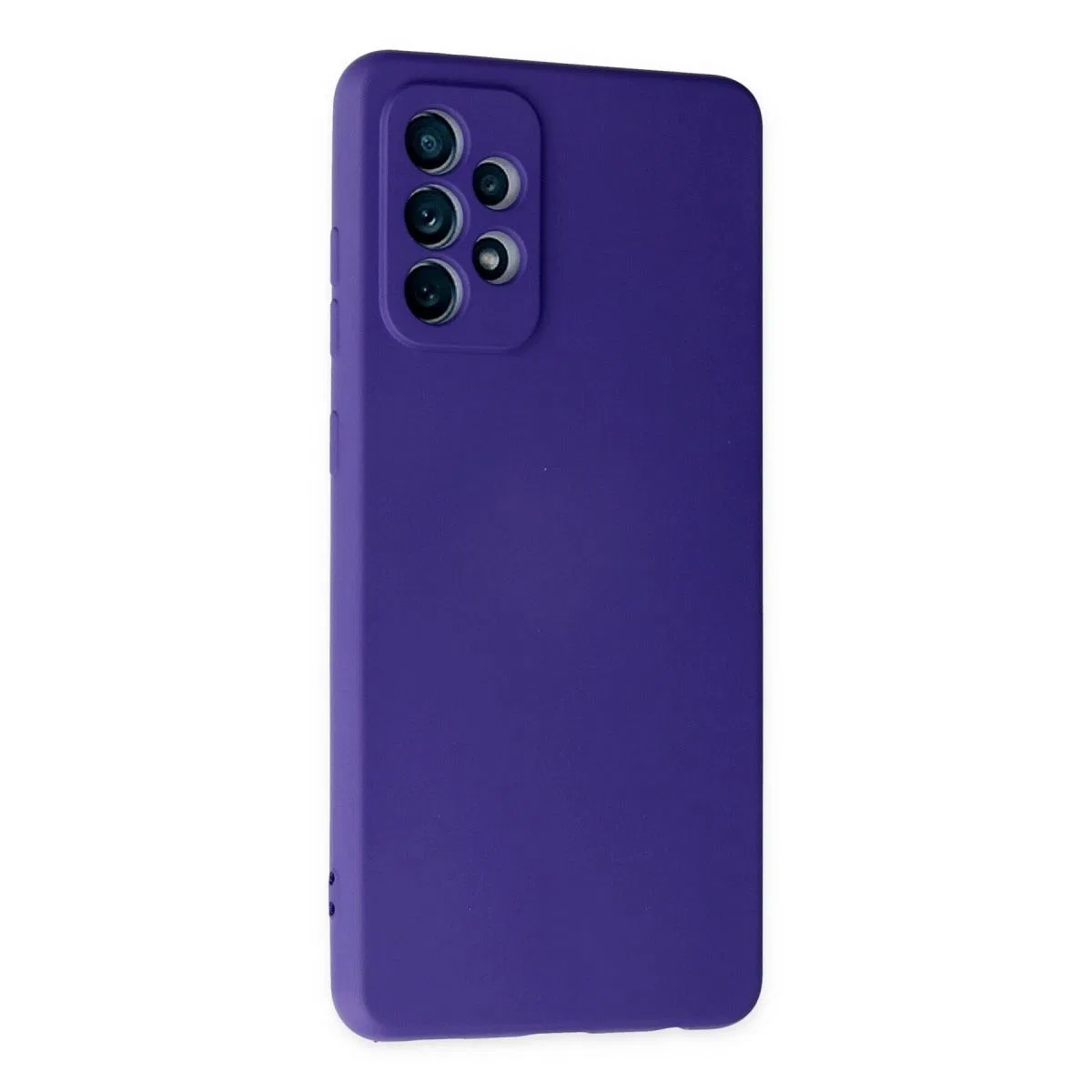Samsung Galaxy A72 Kılıf Nano İçi Kadife Silikon - Mor görsel 2