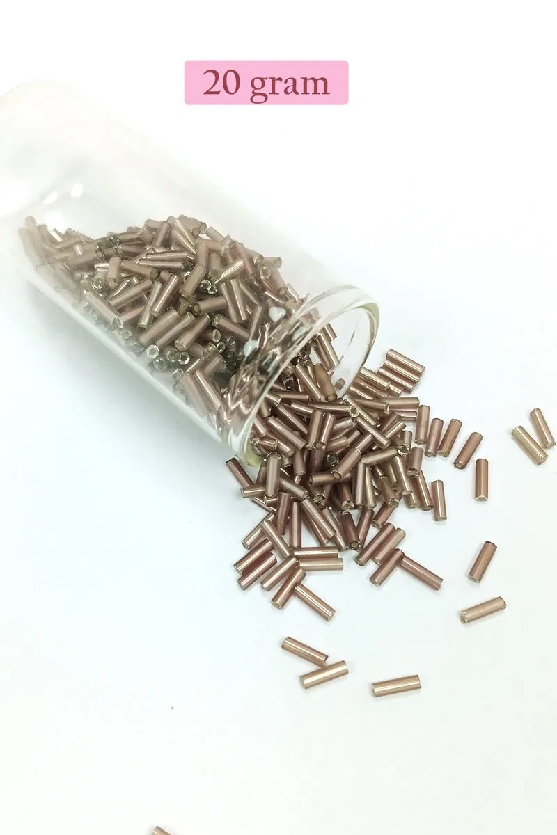 Uzun Boru Kesme Boncuk Çap 2mm Uzunluk 10 mm - 4 Renk - Toplam 80 Gram - BNC426 görsel 2