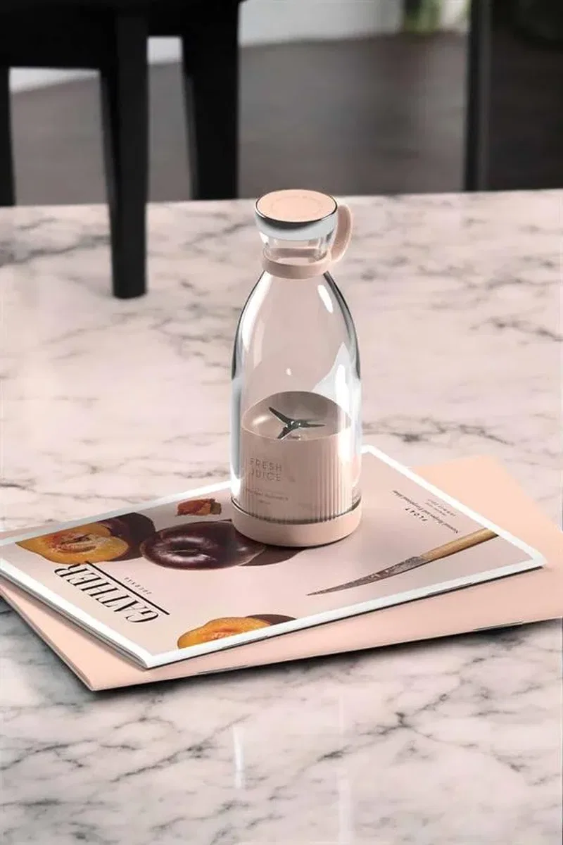 Bardak Blender Smoothie Meyve Sıkacağı Şarjlı Cam Taşınabilir görsel 3
